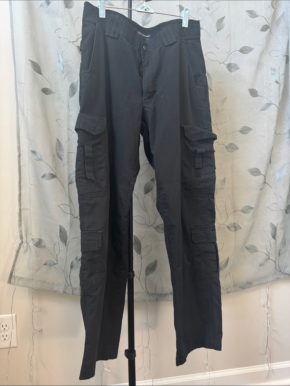 5.11 Tactical Black Cargo Pants with Multiple Pockets